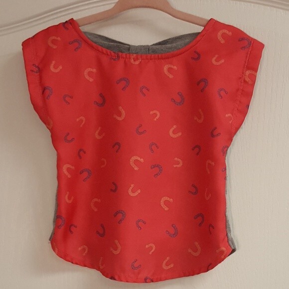 Cherokee Gray Horseshoe Pink Top - Picture 1 of 4